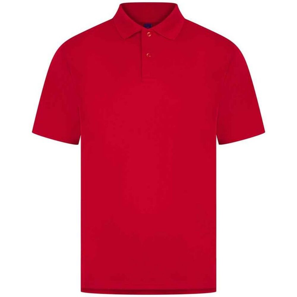 Henbury Mens Pique Polo Shirt / Classic Red